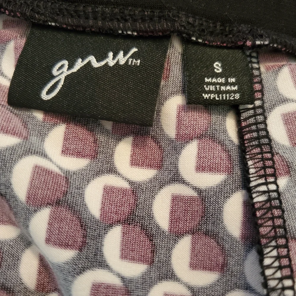 GNW NWT Skirt Flair Black White Red Womens Size S - Picture 7 of 9